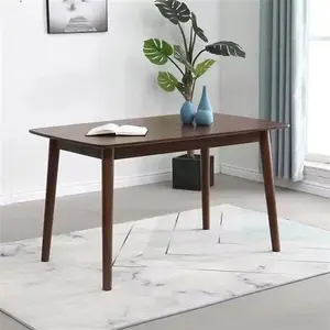 Nordic Solid Wood Rubber Wood Dining Table Long Table