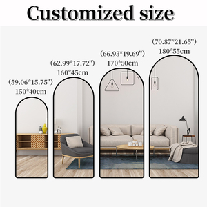 Arc en métal cadre doré personnalisé <span class=keywords><strong>Vintage</strong></span> décoratif chambre à coucher Dressing Long pleine longueur <span class=keywords><strong>grand</strong></span> mur <span class=keywords><strong>miroir</strong></span> sur pied - Product Image 2