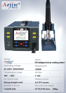 <span class=keywords><strong>Pistola</strong></span> <span class=keywords><strong>de</strong></span> <span class=keywords><strong>aire</strong></span> <span class=keywords><strong>caliente</strong></span> Digital AojiwP9 <span class=keywords><strong>de</strong></span> alta potencia <span class=keywords><strong>de</strong></span> 1200W, estación <span class=keywords><strong>de</strong></span> soldadura <span class=keywords><strong>de</strong></span> desmontaje inteligente, estación <span class=keywords><strong>de</strong></span> soldadura <span class=keywords><strong>para</strong></span> reparación <span class=keywords><strong>de</strong></span> teléfonos, teléfono móvil - Product Image 4