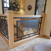 Panneau de clôture décoratif en métal découpé au laser sur mesure, écran d'intimité pour balcon, cloison intérieure/extérieure, panneau de garde-corps d'escalier