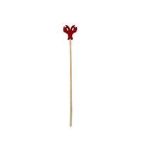 Brochette en bambou d'écrevisses rouges 100 pièces Pack bâtonnets de fruits apéritifs cure-dents approvisionnement de fête