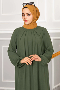 Производитель Yibaoli, 3 вида цветов скромные платья, новейший простой дизайн Абая, новый 2023, Дубай, абайское мусульманское платье, женское макси - Product Image 6