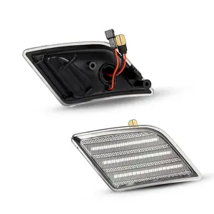 2 peças de carro lâmpada do carro amortecedor dianteiro LED marcador lateral para Mercedes Benz W204 C300