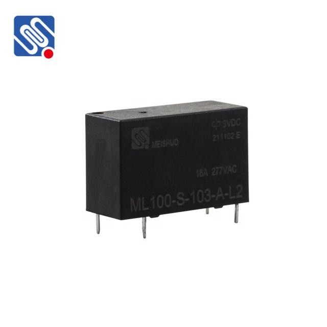 Meishuo ML100-S-103-A-L2 Miniature Relay 3V 16A/20A Double Coil 0.6W High Power Magnetic Latching Relay for Smart Lighting
