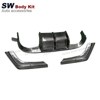 Pour BMW M3 F80 M4 F82 F83 2014-2020 fibre de carbone V Style diffuseur arrière nouvelle mise à niveau pare-chocs arrière séparateur lèvre diffuseur couverture garniture