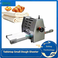 Laminoir à pâte compact de table, largeur de bande 300 mm, pliable, professionnel pour pâtisserie et croissants