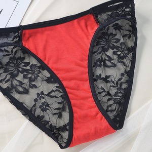 Comfortable Sexy Red Women Underwire Bra <strong>Set</strong> With <strong>Black</strong> <strong>Lace</strong> Panty and Bra <strong>Set</strong> - Product Image 5