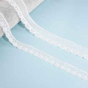 Encaje Decorativo Bordado Blanco sobre <span class=keywords><strong>Tul</strong></span>, para Manualidades de Ropa y Decoración del Hogar, Suministros de Costura - Product Image 1
