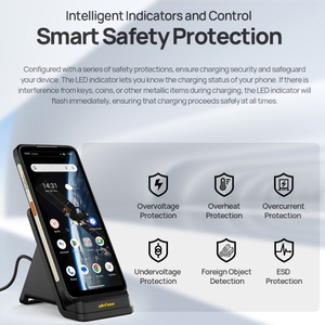 มาใหม่ <span class=keywords><strong>Ulefone</strong></span> WCS01 50W Air-cooledไร้สายชาร์จขาตั้ง 50W ประสิทธิภาพการชาร์จ 3D <span class=keywords><strong>Ar</strong></span> Cooling การกระจายความร้อน - Product Image 5