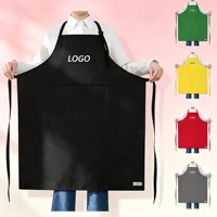 Tablier de cuisine noir personnalisé avec LOGO pour BBQ, fêtes, restaurants, salons, promotion, cadeau, hommes, femmes, chefs, nettoyage