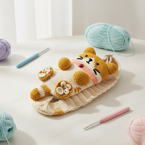 Set de Manualidades para Tejer a Crochet, Juguetes de Peluche Hechos a Mano con Certificación CE, Amigurumi, Gato, Dinosaurio, Conejo, Muñeco de Peluche, Regalo para Niños - Product Image 1