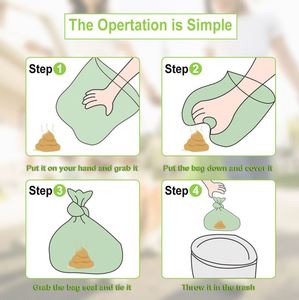<b>Compostable</b> CustomSsize Box Packed Handle Disposable Pla Corn Starch Biodegradable Dog Doggy Pet Poop Waste Litter Bag - Product Image 6