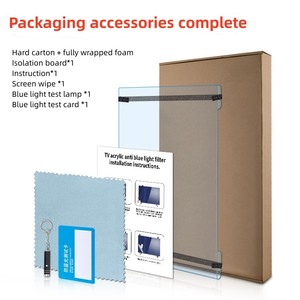 Nhà máy tùy chỉnh cao ánh sáng truyền để giảm màu xanh ánh sáng thiệt hại TV Bảng điều chỉnh 32 40 45 50 55 inch TV bảo vệ màn hình - Product Image 6