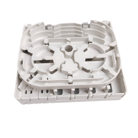 Boîtier de terminaison de bureau en fibre optique ABS durable à 4 cœurs, boîte de raccordement de fibre optique intérieure, cassette de distribution de fibre optique murale