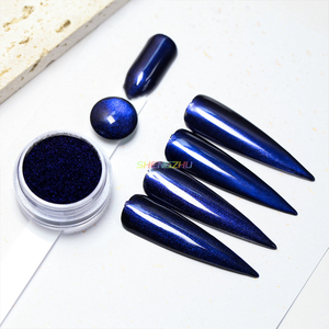Pigments caméléons à changement de couleur noir-<span class=keywords><strong>bleu</strong></span>, prix usine Sheng Zhu, pour ongles et <span class=keywords><strong>peinture</strong></span> automobile - Product Image 6