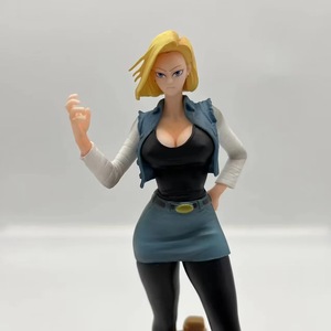 25ซม. ลูกบอลมังกรขายดีชุดโรงรถ Z Super Saiyan รูปปั้นฉากการต่อสู้ของแอนดรอยด์18เอาชนะรูปอะนิเมะพีวีซี - Product Image 2