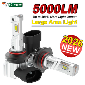 9005 HB3 Bóng đèn <span class=keywords><strong>LED</strong></span> sương mù 30W Không quạt 5000LM DRL Đèn chạy ban ngày 6000K Đèn mini không phân cực không dây màu trắng - Product Image 1