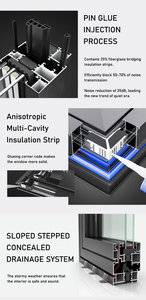 Eehe veranda toàn cảnh điện gấp lên cửa sổ dọc đôi kính âm thanh bifolding cửa sổ - Product Image 5