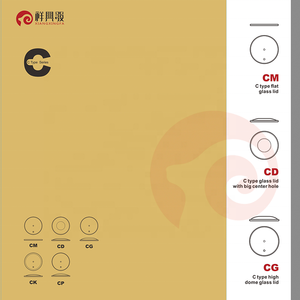 Couvercle de cuisine en verre trempé de type C écologique Xiangxingfa avec bord en silicone pour casseroles et poêles - Product Image 6
