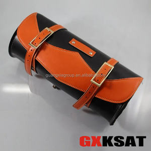 Sac de selle en cuir PU <span class=keywords><strong>Vintage</strong></span>, 31*13cm, accessoires de <span class=keywords><strong>moto</strong></span>, <span class=keywords><strong>sacoche</strong></span> latérale - Product Image 3