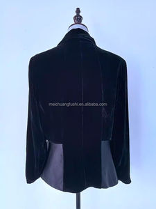 Blazer <span class=keywords><strong>de</strong></span> Terciopelo y Seda Personalizado <span class=keywords><strong>para</strong></span> <span class=keywords><strong>Mujer</strong></span>, Ideal <span class=keywords><strong>para</strong></span> Fiestas Nocturnas - Product Image 4