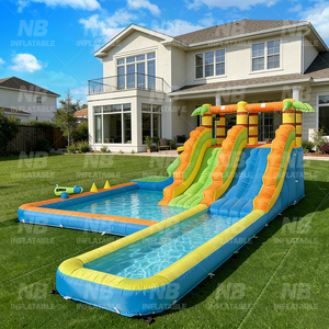 Oxford Fabric Inflatable Bouncer Jumping <b>Slide</b> Home Use House With Castle for Kids Coconut House Oxford Fabric Inflatable - Product Image 3