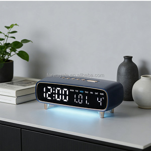 Réveil numérique LED avec date, température, lumière d'ambiance nocturne, luminosité réglable, lampe de nuit, minuteur de compte à rebours et de compte à rebours progressif - Product Image 3