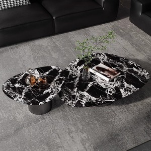 Bàn cà phê đá cẩm thạch đương đại đặt trang trại Thiết kế Châu Âu bảng phụ cho phòng khách hoặc khách sạn sử dụng đồ nội thất gia đình - Product Image 2