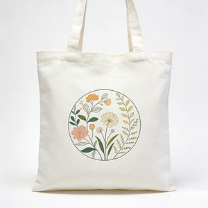 Sac fourre-tout en toile personnalisé avec fermeture éclair, grande poignée et logo imprimé sur mesure pour le shopping – Vente en gros - Product Image 5