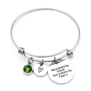 Wholesale Changeable Adjustable Wire Friendship <b>Bangle</b> <b>Bracelets</b> Women, Gemstone Bead Birthstone Jewelry Charm <b>Bracelet</b> - Product Image 4