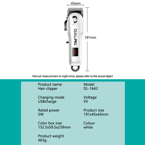 DALING DL-1642 Offre Spéciale approvisionnement d'usine professionnel Rechargeable électrique barbier machine tondeuse à cheveux boules aine rasoir pour hommes - Product Image 6