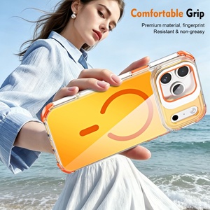 Funda Magnética con Degradado Láser para iPhone 17 12 13 14 15 16 Pro Max 17 Air, con Protector de Lente HD, Soporte y Protección Antigolpes - Product Image 4