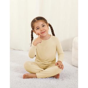 Conjunto de ropa interior térmica BambooBud para mujer, camiseta interior larga de algodón y fibra de bambú con cuello redondo, conjunto de pijama de dos piezas. - Product Image 3