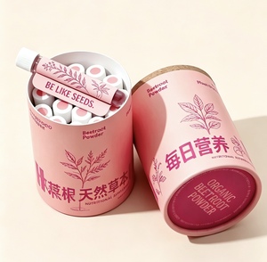 Tubo de Papel Redondo Ecológico de Grado Alimenticio, Envase Circular para Polvo Probiótico y Suplementos para la Salud - Product Image 4