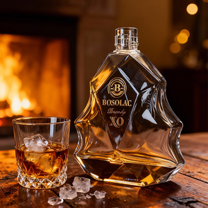 ขวดแก้วพรีเมียมขนาด 750 มล. สำหรับบรรจุสุรา ความโปร่งใสสูง เงางาม เหมาะสำหรับ XO - Product Image 2