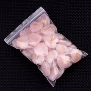 크리스탈 각인 사랑 하트 모양 스톤, 조각된 하트 장식 힐링 스톤 - Product Image 6