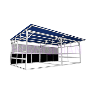 맞춤형 휴대용 임시 말 안정적인 이동식 가축 말 방 지붕 안정 - Product Image 5