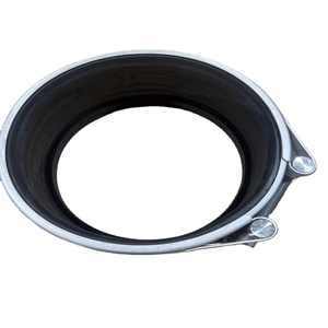 Conduite d'eau en fonte ductile simple et double bande accouplement flexible Hubless pince d'urgence en acier inoxydable traitement de surface lisse - Product Image 2