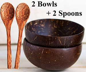 Bol écologique en coquille de noix de coco, gros bol à salade de noix de coco avec logo personnalisé du Vietnam, écologique - Product Image 2