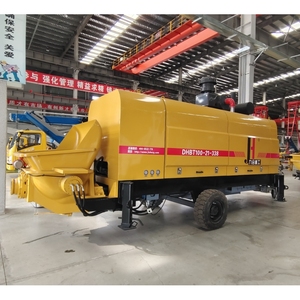 Pompe à béton diesel DHBT100S-21 JIUHE, prix d'usine, 100 m³/h, montée sur remorque, pour les projets de construction de routes et de ponts - Product Image 2