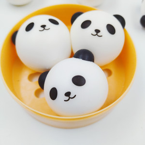 Hot Selling Pop Toy Squeeze Toy Decompression Small Relieve Stress Squeeze Panda Dumplings Toys - Product Image 5