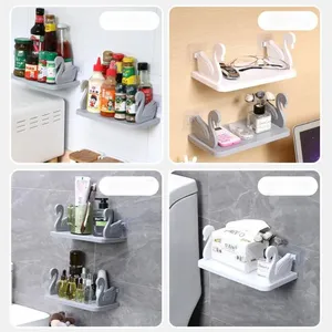Étagère Swan à usage domestique sans <span class=keywords><strong>poinçon</strong></span> amovible cuisine salle de bain étagère multifonctionnelle support de support suspendu - Product Image 6