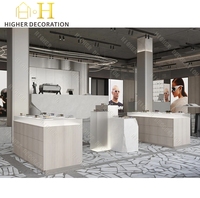 Meubles de magasin d'optique de luxe, présentoir à lunettes en acrylique personnalisé avec éclairage pour vitrine d'optique