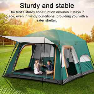 Modern Single Nylon Stain Resistant Solid Reliable Windproof Four-season Quick Automatic Opening Large Portable Outdoor Camping - Product Image 2