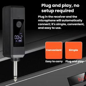 Microphone à Condensateur <span class=keywords><strong>Sans</strong></span> <span class=keywords><strong>Fil</strong></span> Portable à Prix de Gros avec Affichage de Puissance, Microphone d'Enseignement et Amplificateur Vocal - Product Image 2
