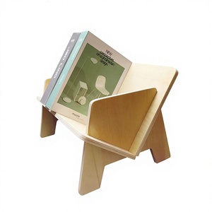 Wooden X-shaped Modern Simplicity <strong>Small</strong> <strong>Bookshelf</strong> for Office Use CD Book Magazine Storage - Product Image 1