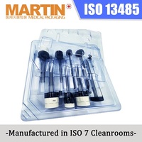 Boîte sous blister pour trocart chirurgical jetable, emballage d'instruments médicaux thermoformé sous vide en PETG, stérile, OEM ODM, certifié ISO13485