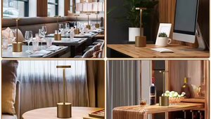 Lámparas de Mesa LED Recargables con Sensores Táctiles de Metal, Decoración de Habitación con Pilas, Artículos Decorativos - Product Image 6