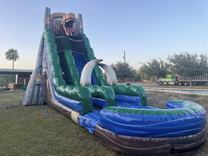 Outdoor 22 'Jurassic Rush Dinosaurier Wasser rutsche Aufblasbare kommerzielle aufblasbare Rutschen Riesige Wasser rutsche mit <span class=keywords><strong>Pool</strong></span> für Kinder - Product Image 3