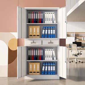 Stahls chwingtür Akten schrank Doppeltür Sicherheit, Office <span class=keywords><strong>File</strong></span> Storage mit mechanischem Schloss & Schlüssels ystem - Product Image 2